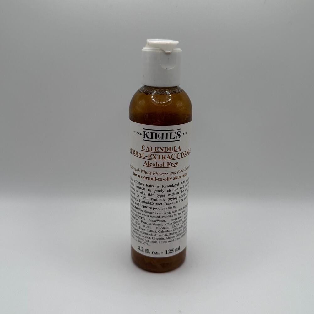 NEW Kiehl's Calendula Herbal-Extract Toner 4.2 oz / 125 ml - Alcohol-Free
